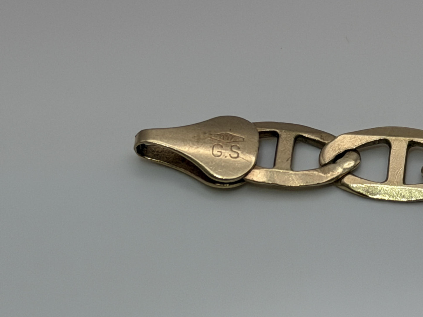 Cuban 10k Solid HEAVY 12gr ITALY Gold Bracelet 10" chain