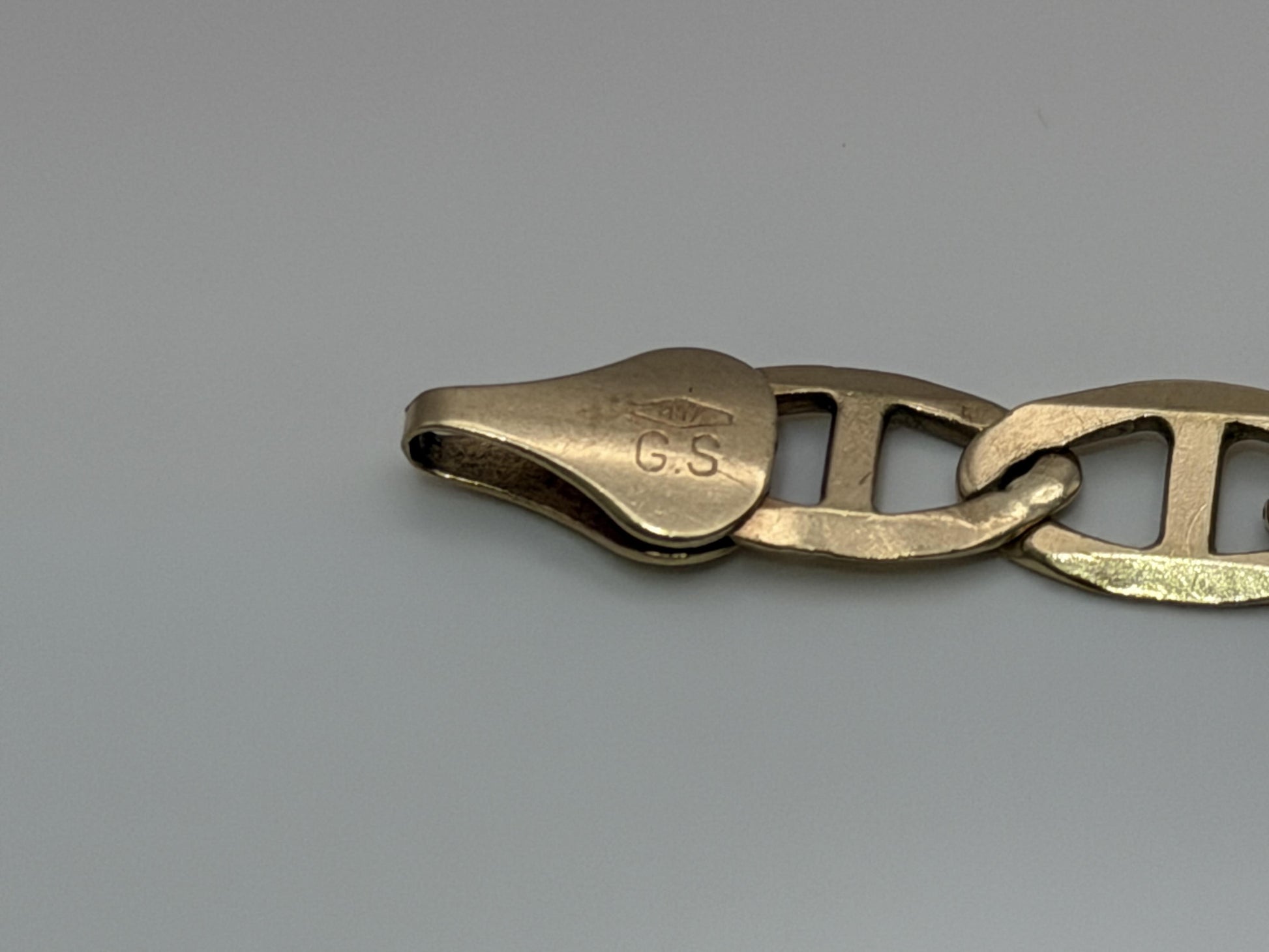 Cuban 10k Solid HEAVY 12gr ITALY Gold Bracelet 10" chain