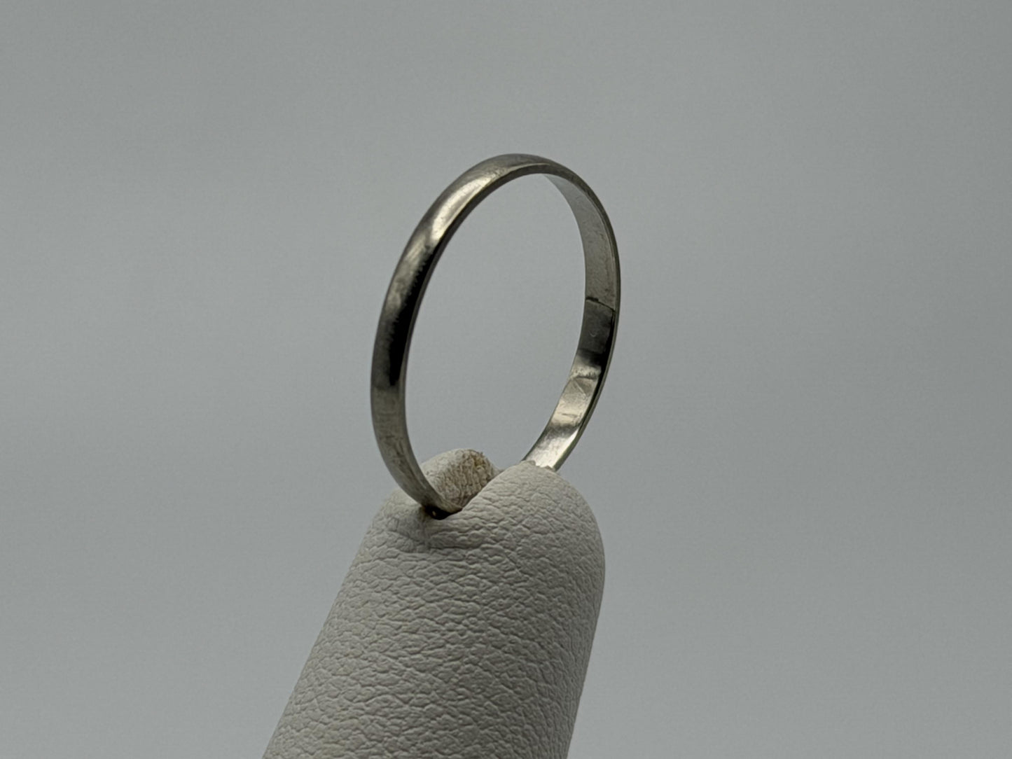 Wedding Ring 14K White Gold Wedding Band Comfort Fit Ring