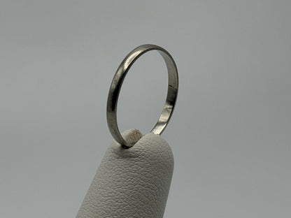 Wedding Ring 14K White Gold Wedding Band Comfort Fit Ring