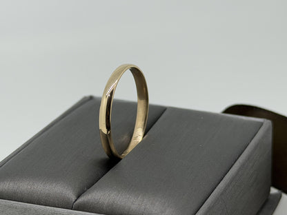 14k Yellow Gold 2.8mm Wedding Band Comfort Fit Wedding Ring Anniversary
