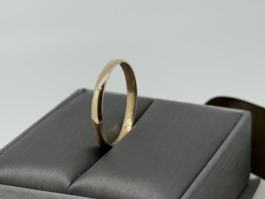 14k Yellow Gold 2.8mm Wedding Band Comfort Fit Wedding Ring Anniversary