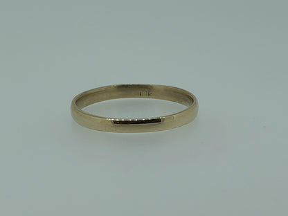 14k Yellow Gold 2.8mm Wedding Band Comfort Fit Wedding Ring Anniversary