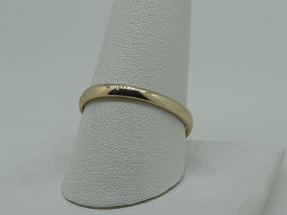 14k Yellow Gold 2.8mm Wedding Band Comfort Fit Wedding Ring Anniversary