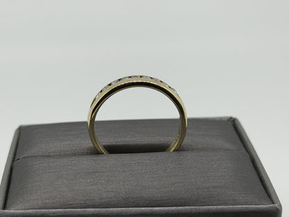 14k Mens Diamond Channel Ring .50ctw Eternity Band Ring Wedding Anniversary