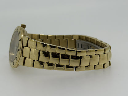 Vintage Gucci Gold Watch, Roman Numeral Bezel, Swiss Made 3000L, Luxury Designer