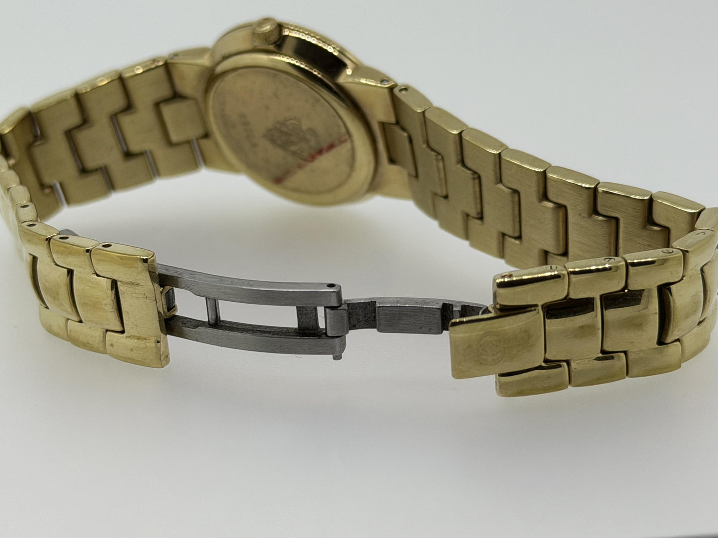 Vintage Gucci Gold Watch, Roman Numeral Bezel, Swiss Made 3000L, Luxury Designer