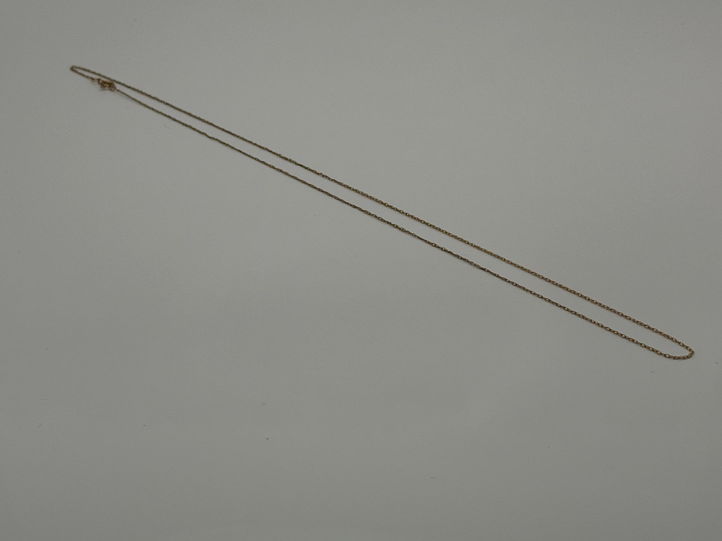 10k Yellow Gold Necklace Delicate Minimalist Layering Chain 16"