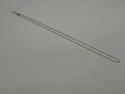 10k Yellow Gold Necklace Delicate Minimalist Layering Chain 16"