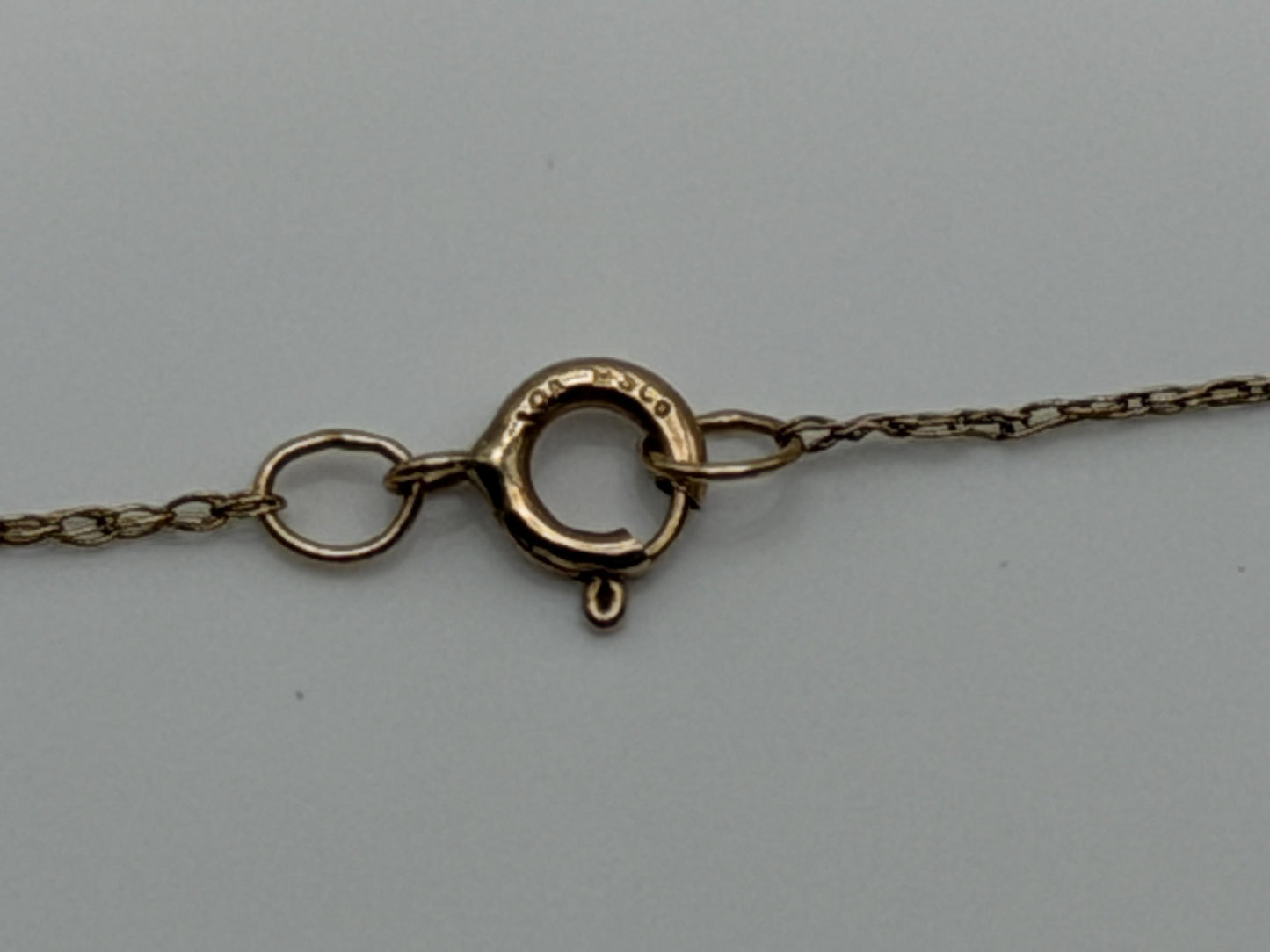 10k Yellow Gold Necklace Delicate Minimalist Layering Chain 16"