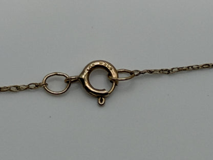 10k Yellow Gold Necklace Delicate Minimalist Layering Chain 16"