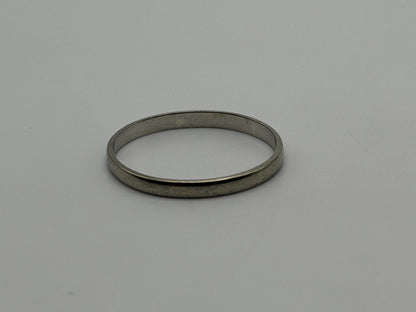 Wedding Ring 14K White Gold Wedding Band Comfort Fit Ring