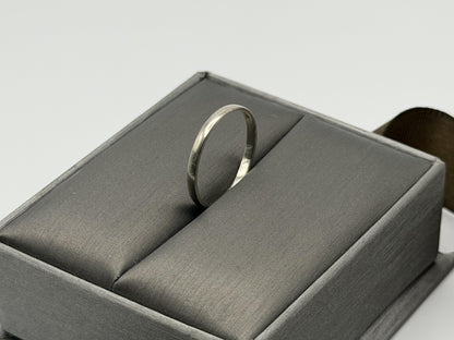 Wedding Ring 14K White Gold Wedding Band Comfort Fit Ring