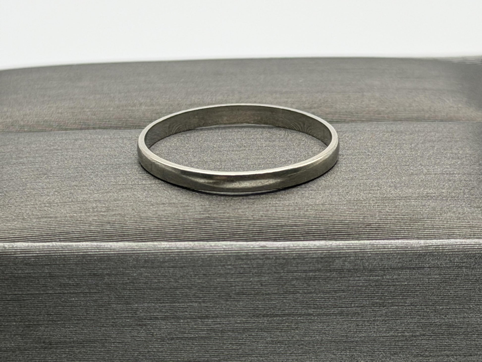 Wedding Ring 14K White Gold Wedding Band Comfort Fit Ring