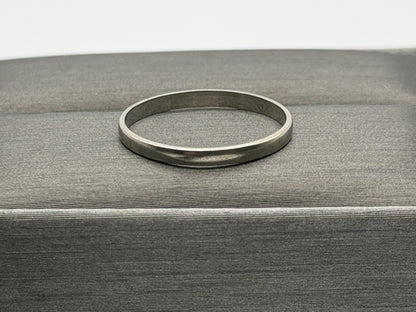Wedding Ring 14K White Gold Wedding Band Comfort Fit Ring