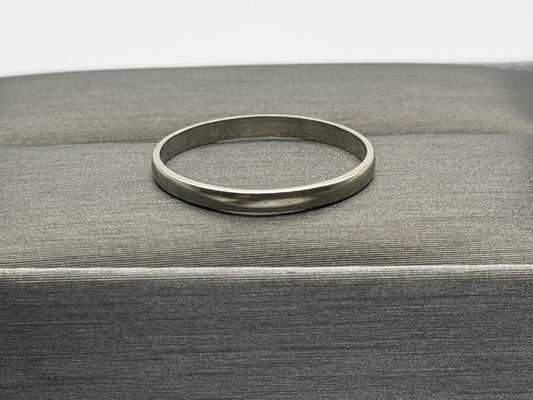 Wedding Ring 14K White Gold Wedding Band Comfort Fit Ring