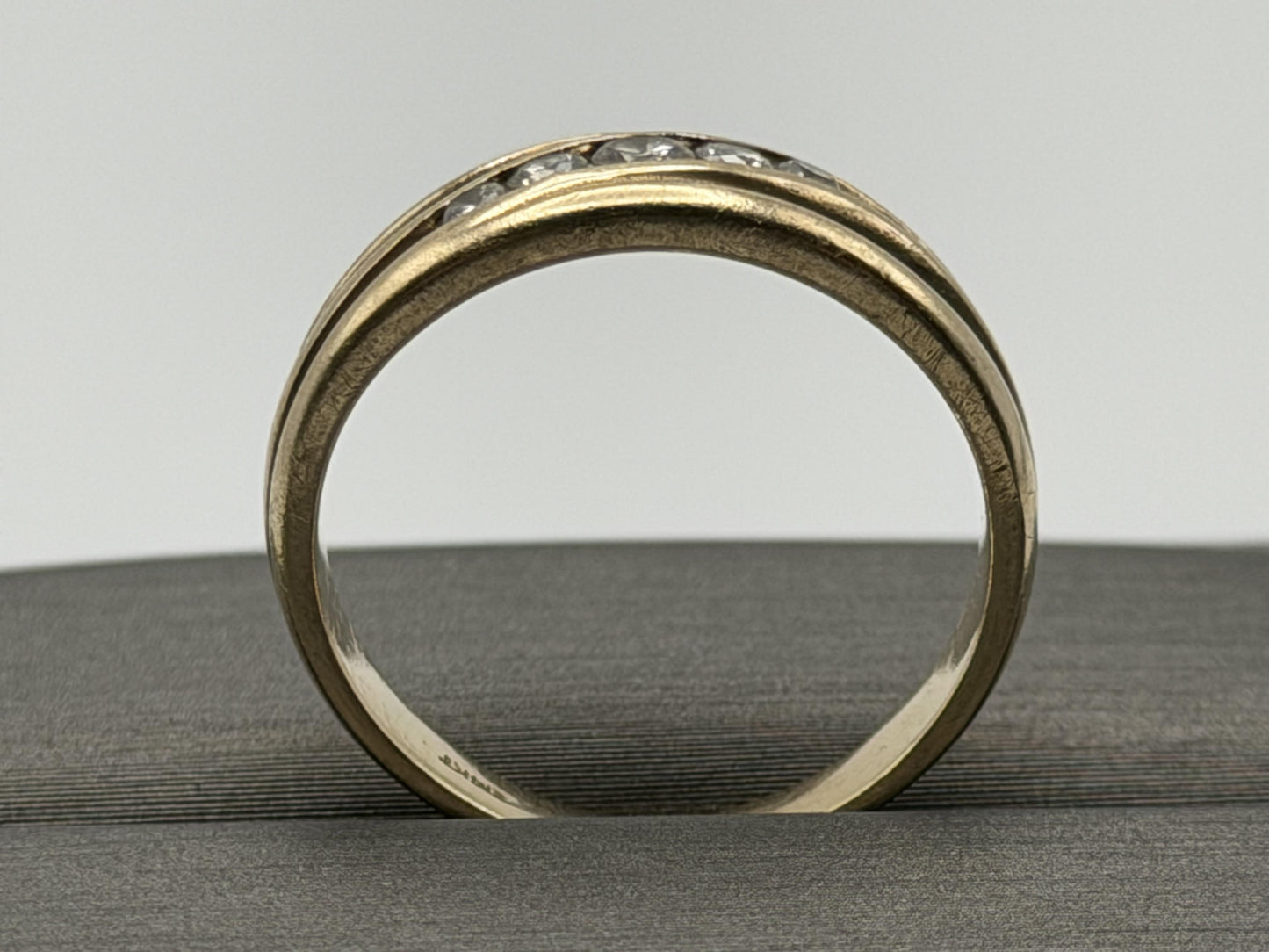 14k Yellow Gold Solid Gold Diamond Wedding Band Anniversary Ring