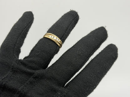 14k Yellow Gold Solid Gold Diamond Wedding Band Anniversary Ring