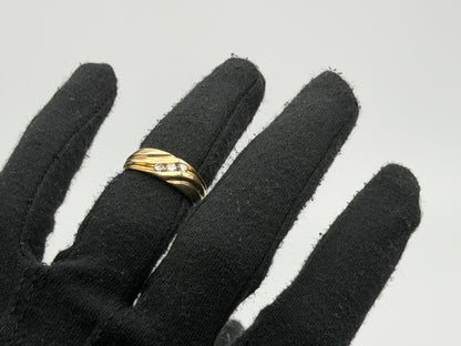 14k Yellow Gold JR Wood Solid Gold .25 ct Diamond 7mm Wedding Band Anniversary