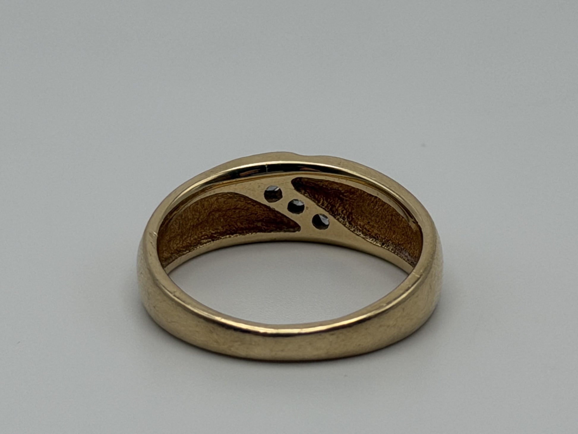 14k Yellow Gold JR Wood Solid Gold .25 ct Diamond 7mm Wedding Band Anniversary