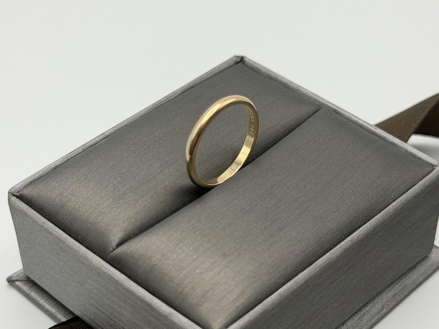 14k Yellow Gold JR Wood 2mm Wedding Band Comfort Fit Wedding Ring Anniversary