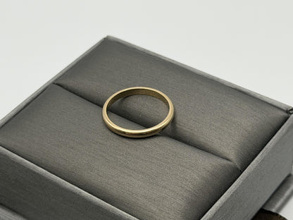 14k Yellow Gold Wedding Band Comfort Fit Wedding Ring. Anniversary Band.