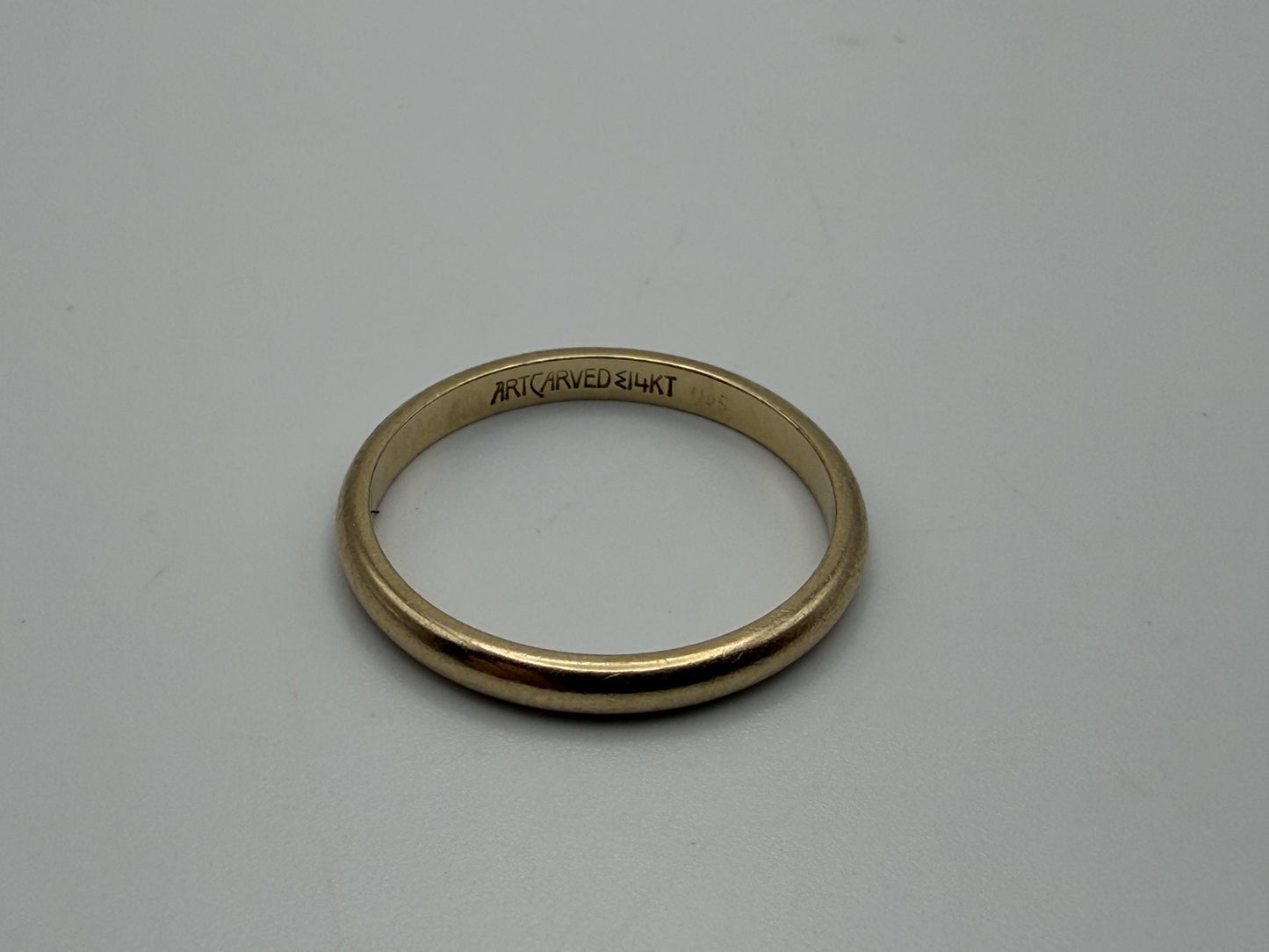 14k Yellow Gold JR Wood 2mm Wedding Band Comfort Fit Wedding Ring Anniversary