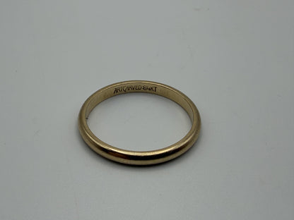 14k Yellow Gold JR Wood 2mm Wedding Band Comfort Fit Wedding Ring Anniversary