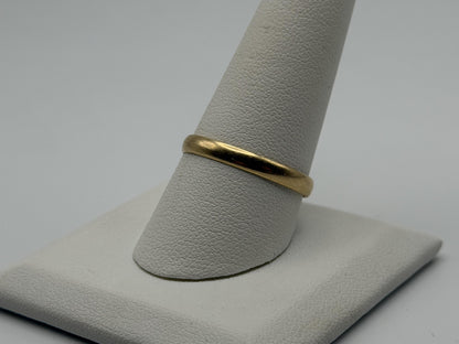14k Yellow Gold 3mm Wedding Band Comfort Fit Wedding Ring. Anniversary Band.