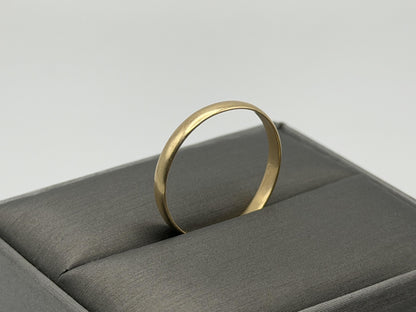 14k Yellow Gold 3mm Wedding Band Comfort Fit Wedding Ring. Anniversary Band.