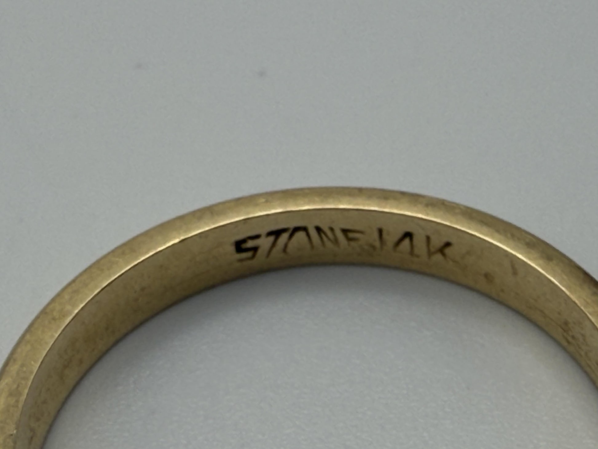 14k Yellow Gold Wedding Band Comfort Fit Wedding Ring. Anniversary Band.