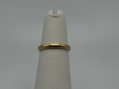 14k Yellow Gold Wedding Band Comfort Fit Wedding Ring. Anniversary Band.
