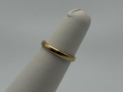 14k Yellow Gold Wedding Band Comfort Fit Wedding Ring. Anniversary Band.