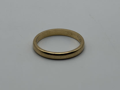 14k Yellow Gold Wedding Band Comfort Fit Wedding Ring. Anniversary Band.