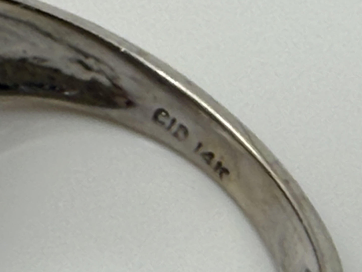 14k White Gold Diamond 1.25 CTW Cluster Ring Vintage Cocktail Ring.