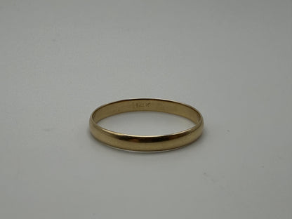 14k Yellow Gold 3mm Wedding Band Comfort Fit Wedding Ring. Anniversary Band.