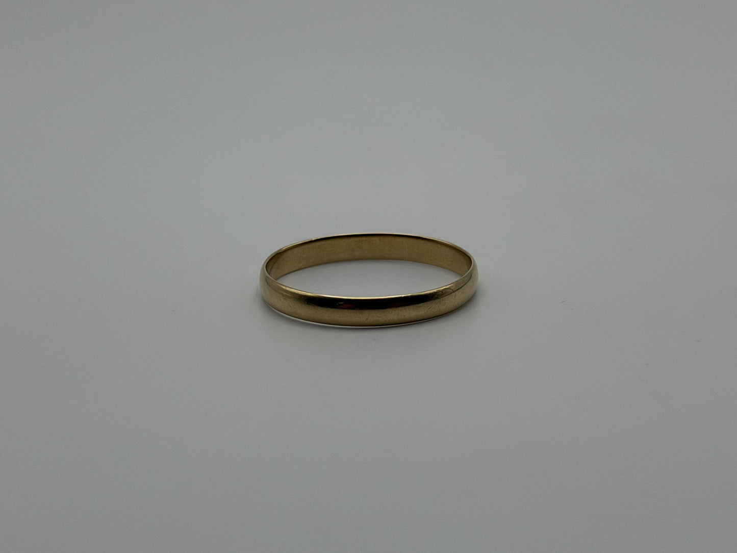 14k Yellow Gold 3mm Wedding Band Comfort Fit Wedding Ring. Anniversary Band.
