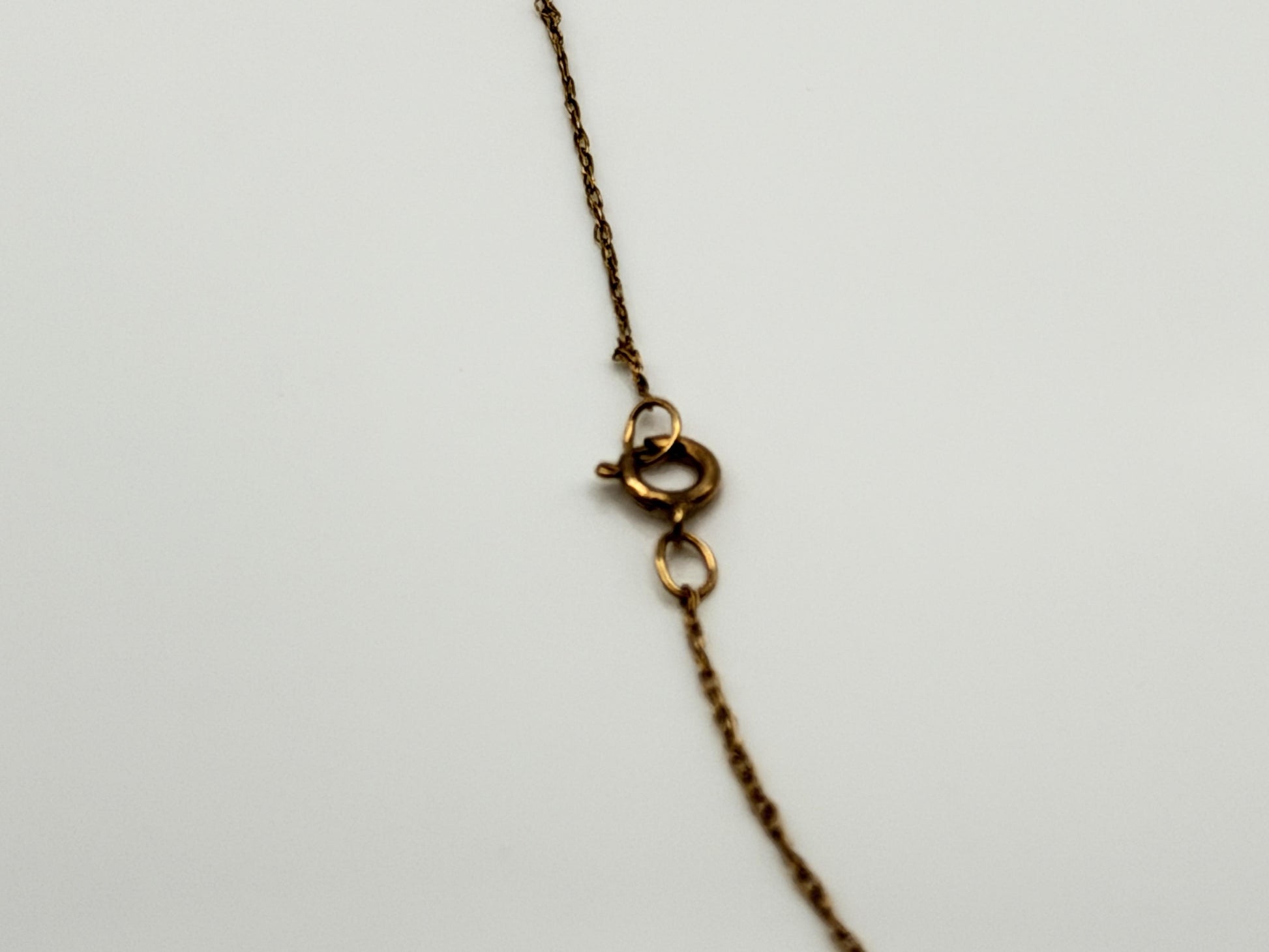 10k Yellow Gold Necklace Delicate Minimalist Layering Chain 16"