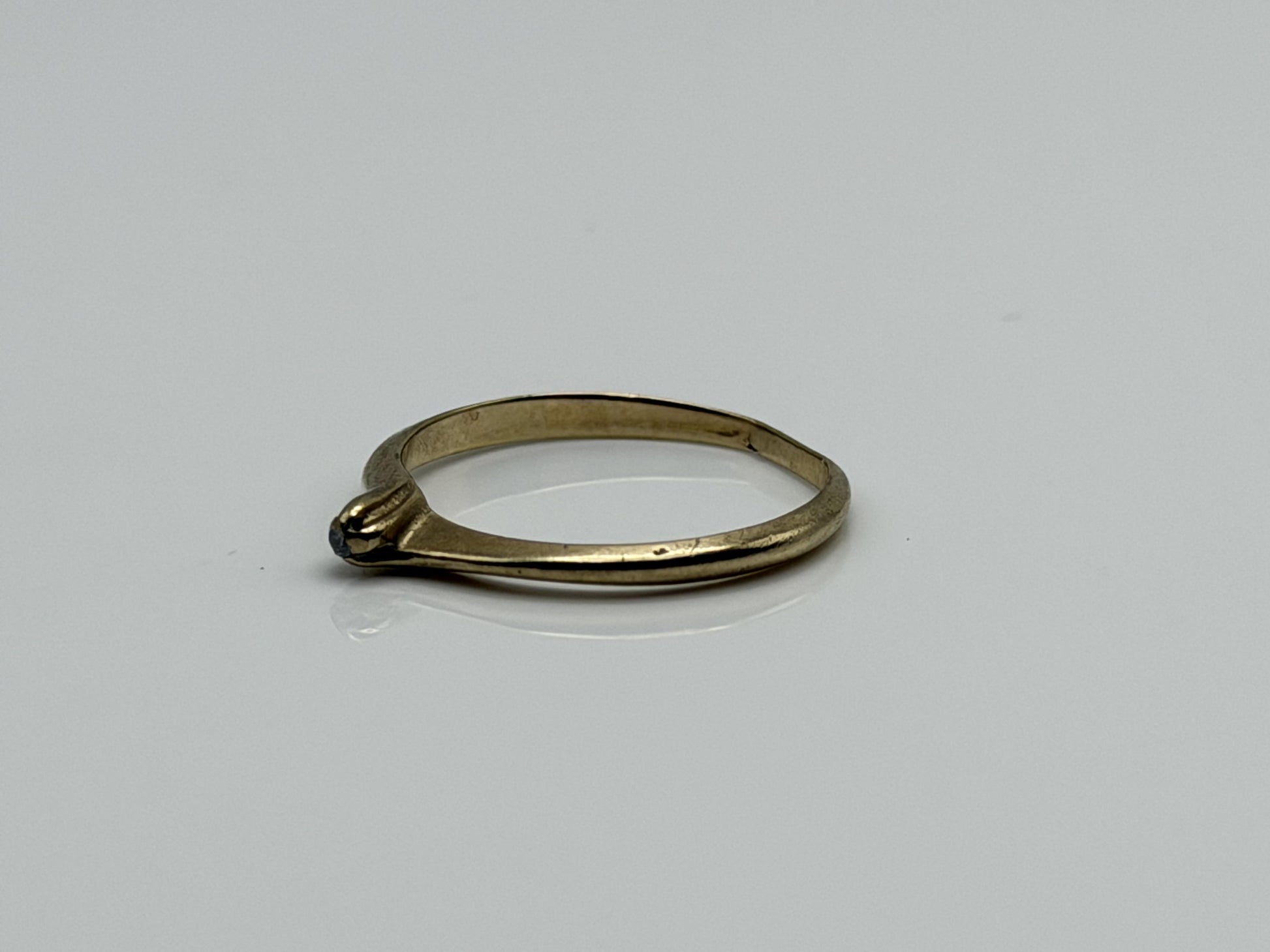 14K Gold Diamond Ring Minimalist Dainty Solitaire love Promise Ring