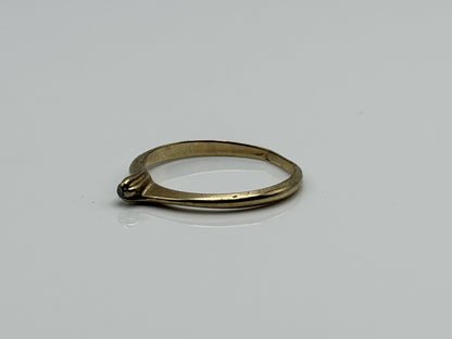 14K Gold Diamond Ring Minimalist Dainty Solitaire love Promise Ring