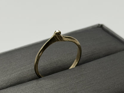14K Gold Diamond Ring Minimalist Dainty Solitaire love Promise Ring