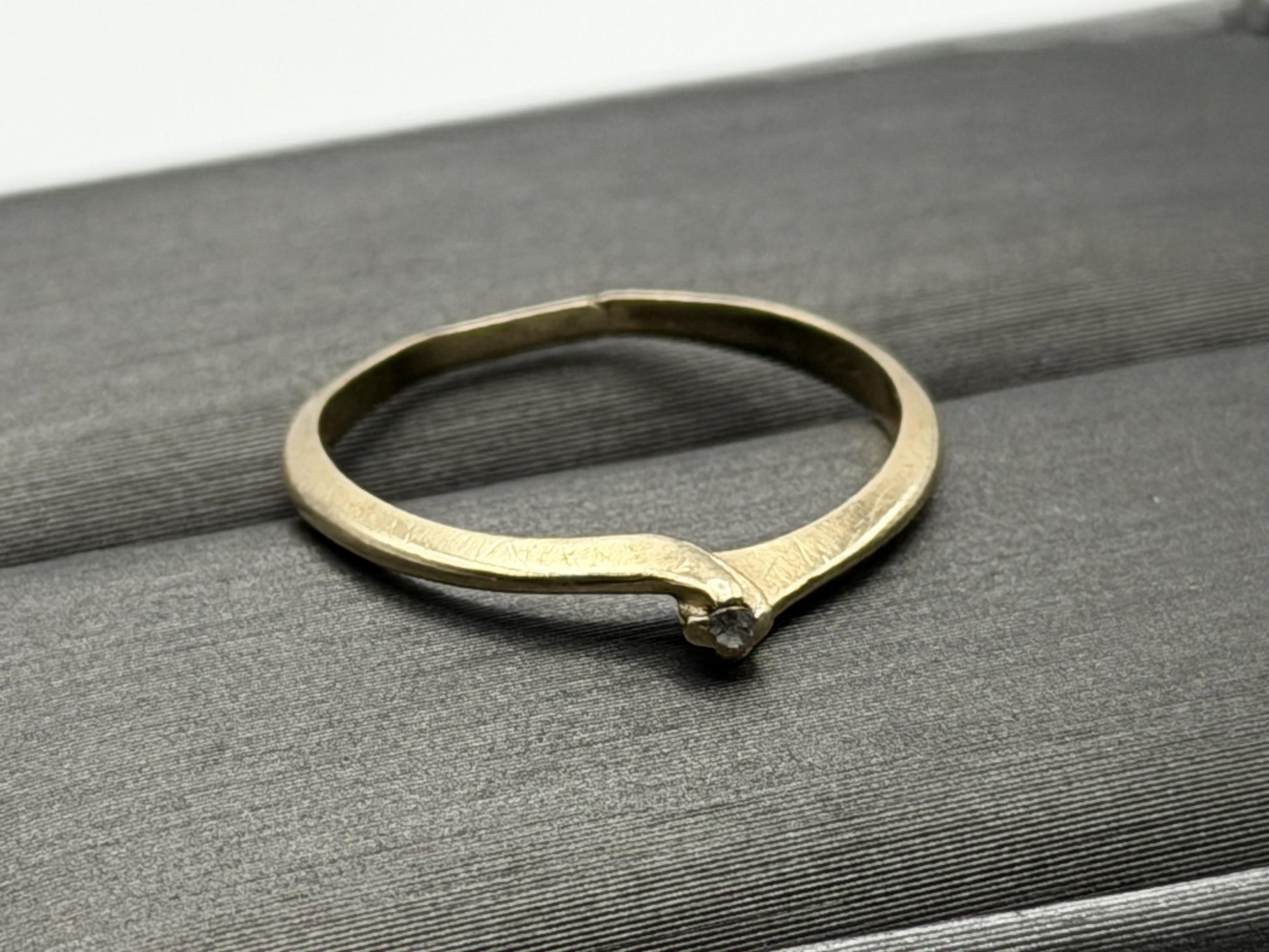 14K Gold Diamond Ring Minimalist Dainty Solitaire love Promise Ring
