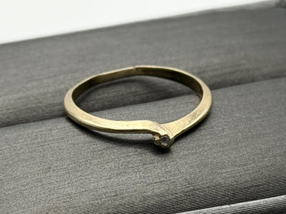 14K Gold Diamond Ring Minimalist Dainty Solitaire love Promise Ring