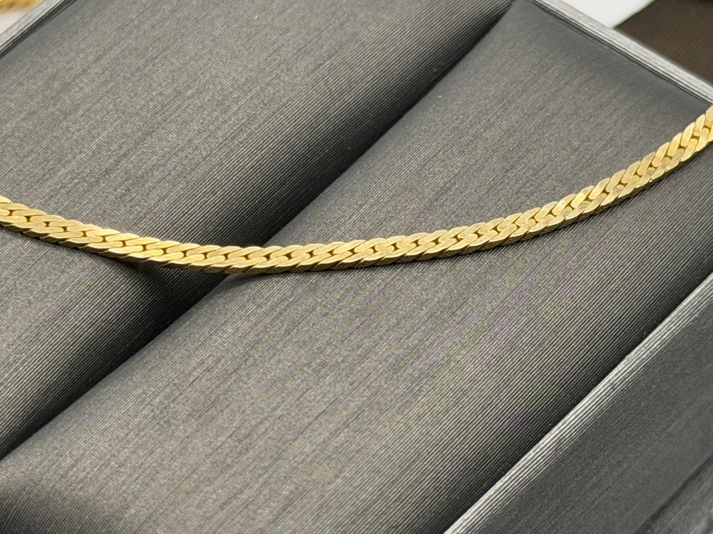 Heavy 14k Gold Flat 27" Italy Chain 9.3gr Chain Necklace