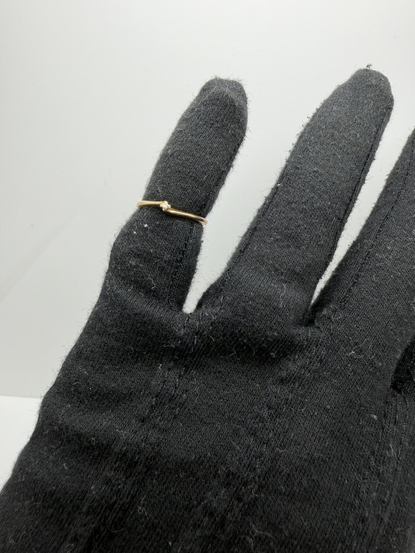 14K Gold Diamond Ring Minimalist Dainty Solitaire love Promise Ring