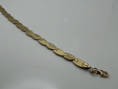 Unique 10k Yellow Gold Wheat Link Bracelet 5.5 gr Chain