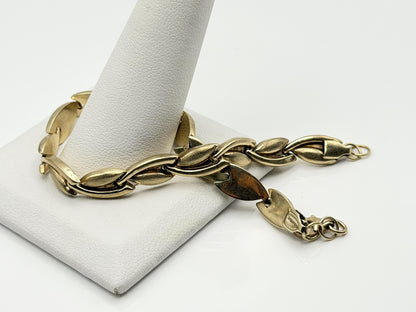 Unique 10k Yellow Gold Wheat Link Bracelet 5.5 gr Chain