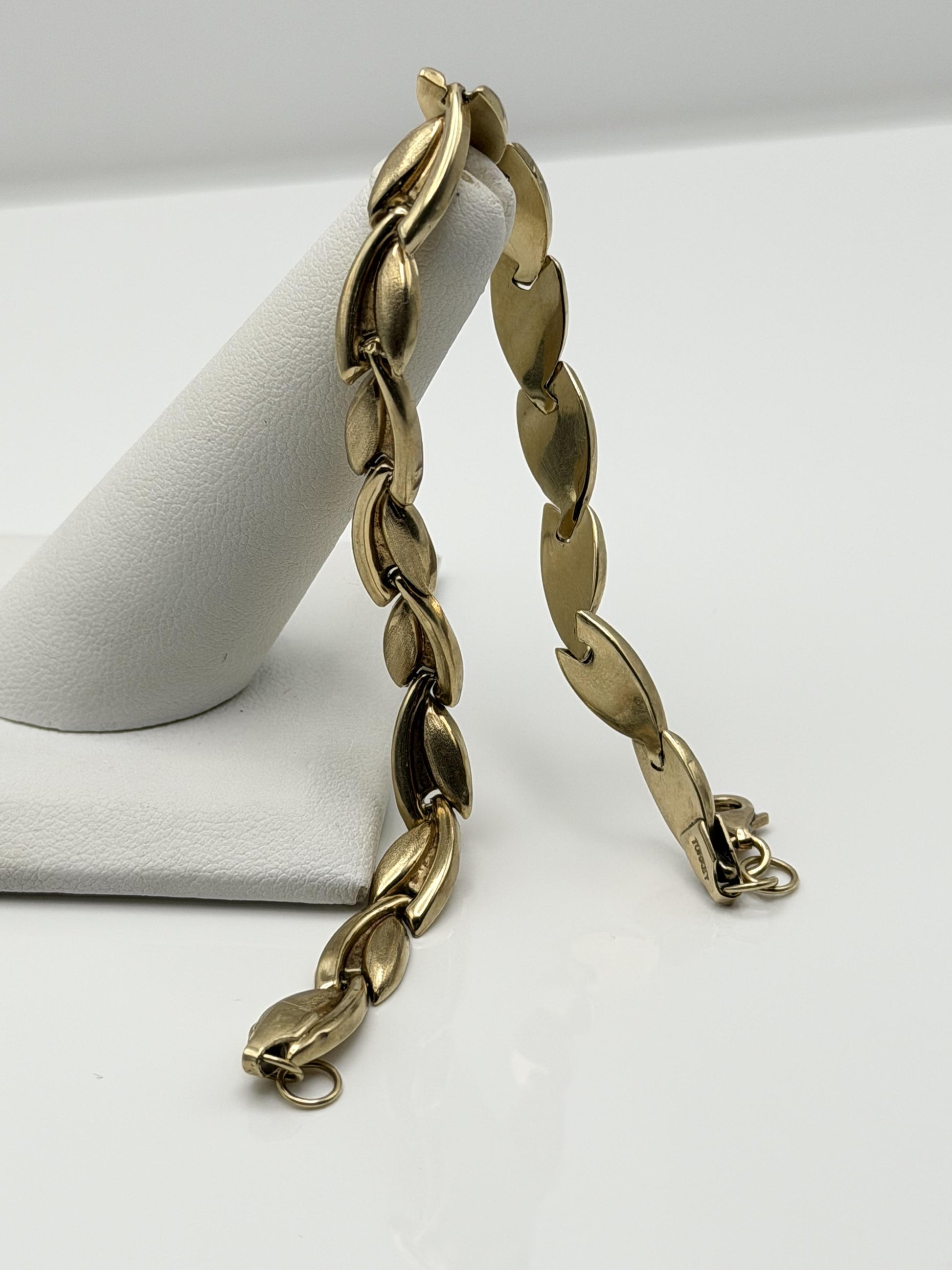 Unique 10k Yellow Gold Wheat Link Bracelet 5.5 gr Chain