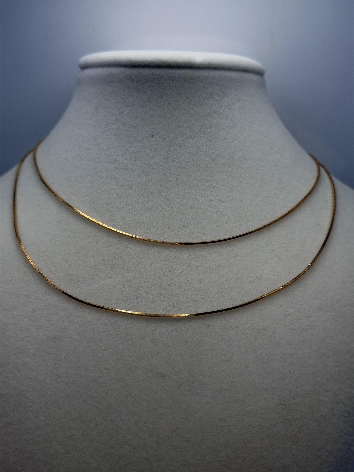 14k Vintage Italy Gold Chain Necklace 30" Dainty Minimalist Chain