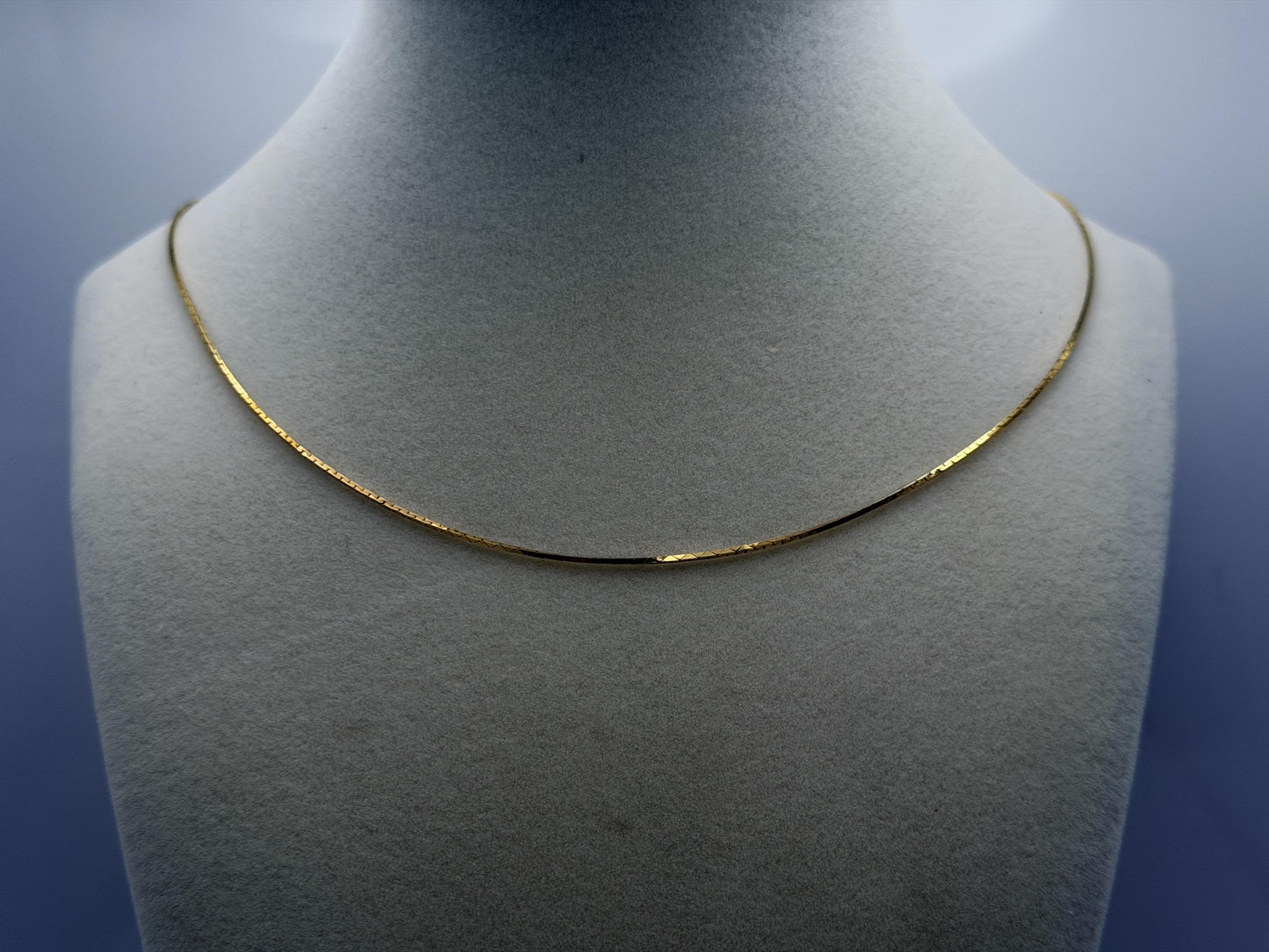 14k Vintage Italy Gold Chain Necklace 30" Dainty Minimalist Chain